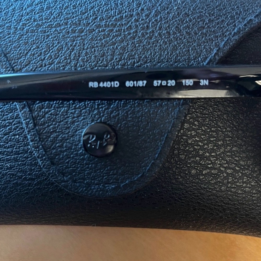 NEW Ray-Ban RB4401D black oversized sunglasses - Picture 6 of 7